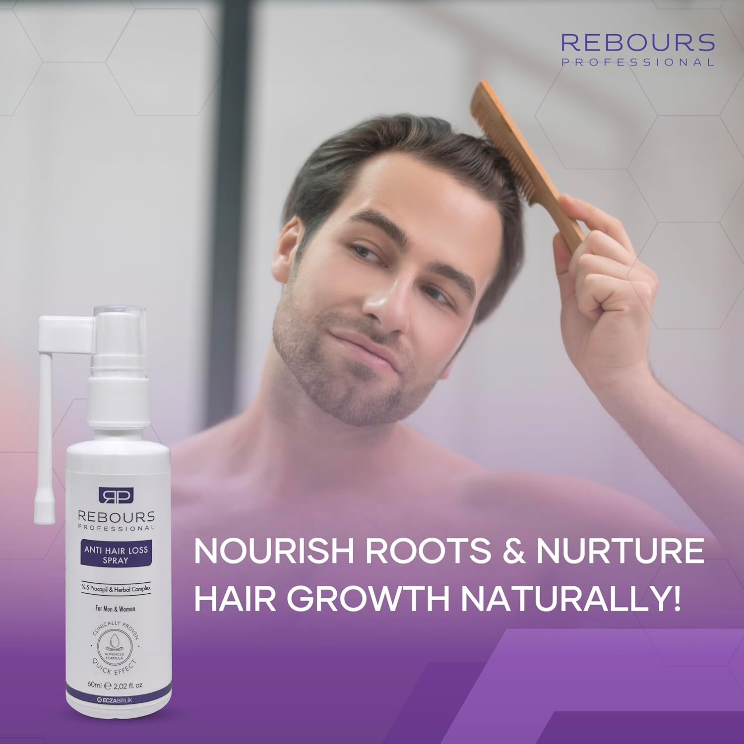 100ml Hair Regrowth Treatment Spray for All Hair Types with 5% Procapil - Image 8