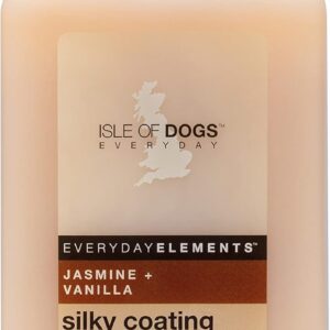 Isle of Dogs - Everyday Elements Silky Coating Conditioner For Dogs - Jasmine + Vanilla - Moisturizing Pet Conditioner With Aloe Leaf Juice For A Softer, Shinier Coat - 16.9 Oz, (711-16oz)