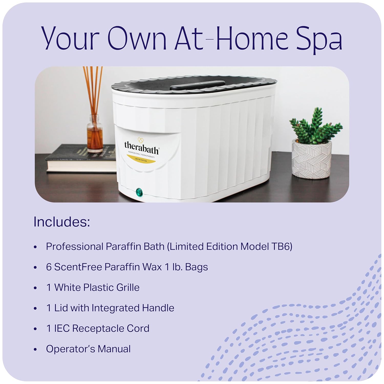Limited Edition White & Gold Therabath TB6 Paraffin Wax Bath 6 lb Capacity for Arthritis Relief - Image 5