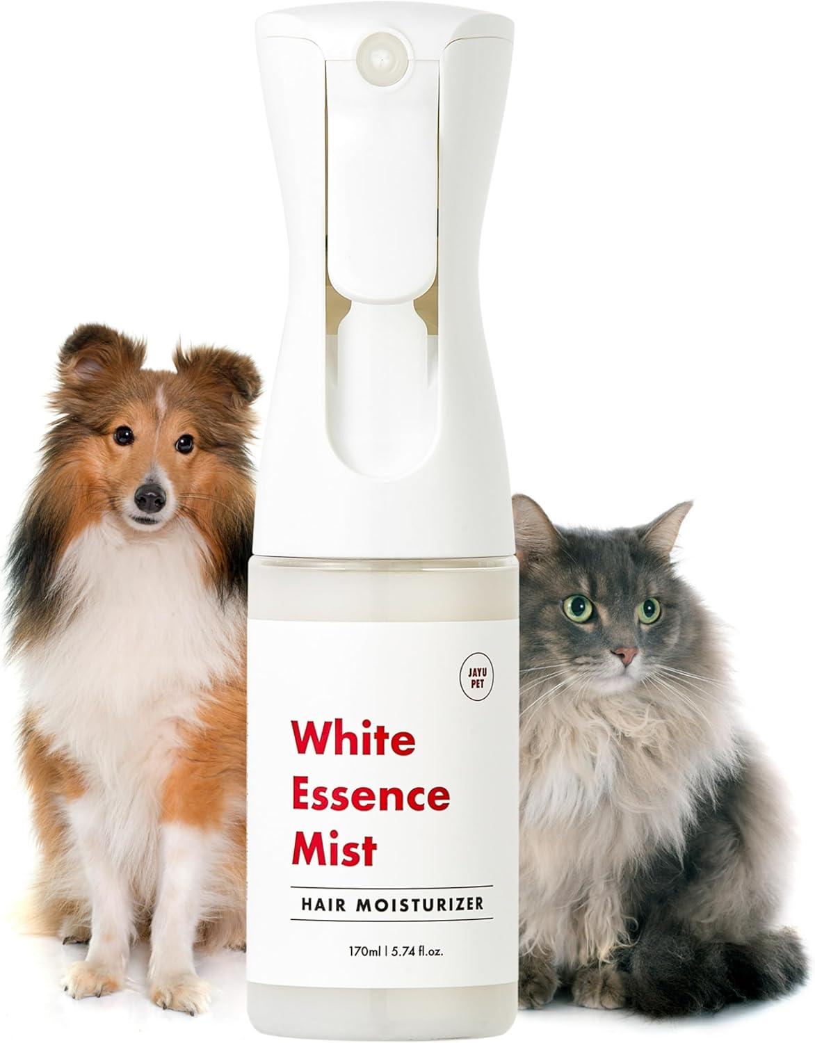 JAYU PET White Essence Mist - Dog Itch Relief, Hypoallergenic Soothing Spray, Dandruff & Dry Skin Spray (5.8fl oz, 170ml)