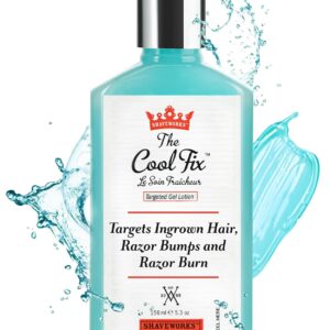 Shaveworks The Cool Fix Aftershave for Women: Pubic Hair Removal, Razor Bumps, Razor Burns, Ingrown Hair Treatment – After Shaving Post Waxing Bikini Area Moisturizing Skin Care Gel 5.3 Fl Oz