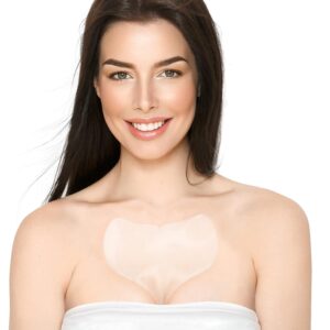 BLUMBODY Chest Wrinkle Pads – Anti-Wrinkle Silicone Patches Skin Firming, Smoothing – Reusable Overnight Chest Pads – Anti-Aging Crepe Erase Pads – Neck, Décolleté (2-Month Supply)