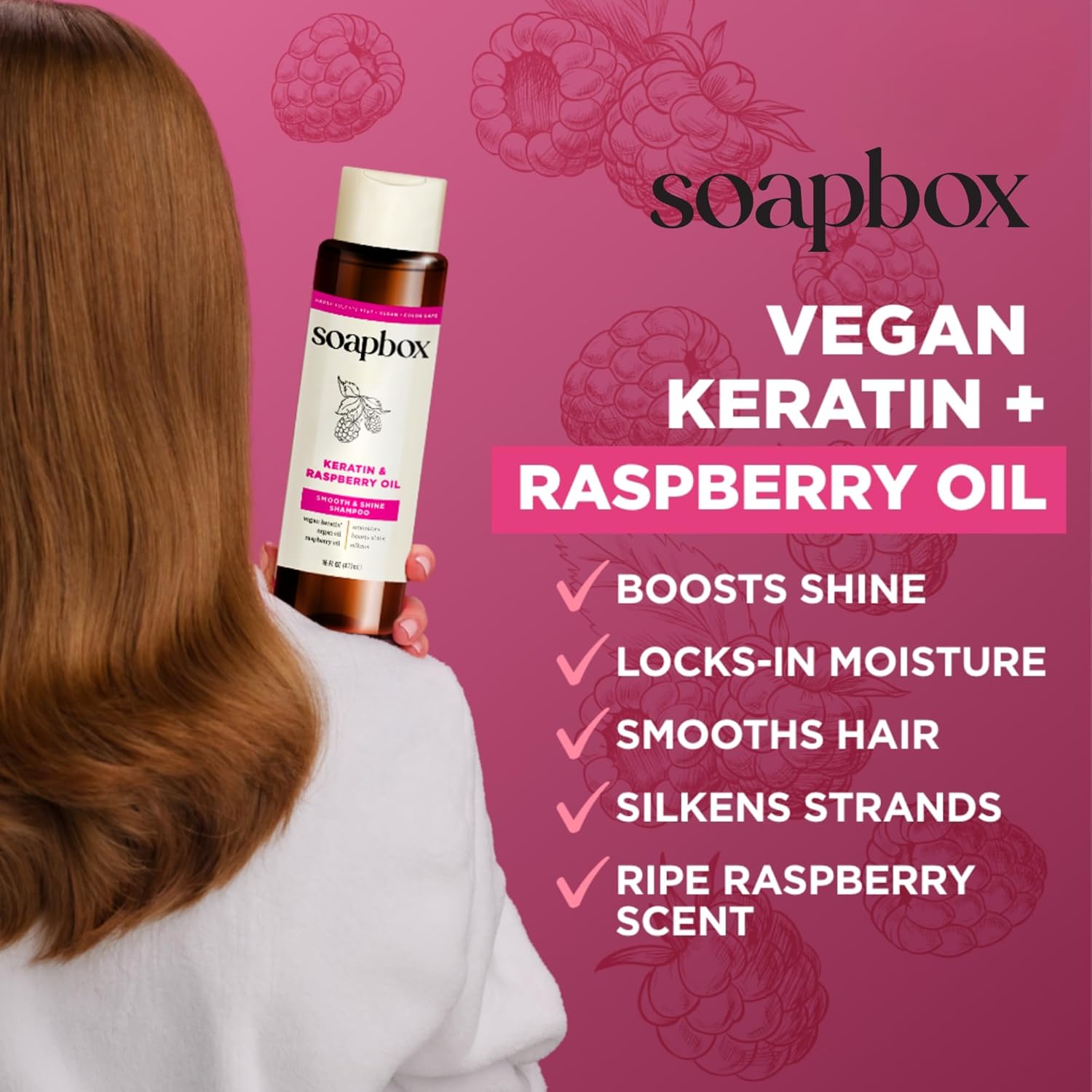 Soapbox Shine Boosting Keratin Conditioner with Argan Oil, 16oz Bottles, 3-Pack, Vegan Formula - Image 5