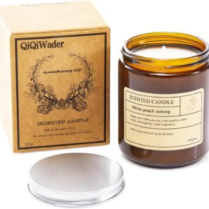 Scented Candles, 100% Natural Soy Candles（Sicilian Tomatoes） 8 scents Available, Lead-Free Cotton Candle Wicks, Burning time 40 Hours, Ideal for Gifting or Yourself This Holiday.