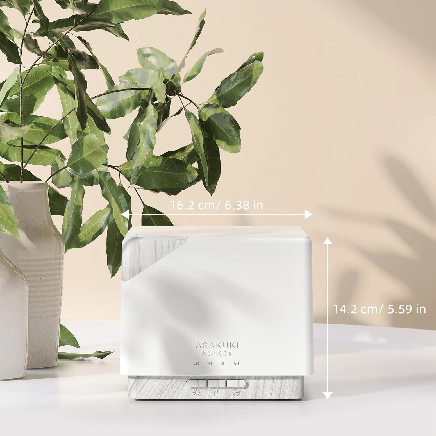 ASAKUKI 700ml Ultrasonic Essential Oil Diffuser Humidifier with Timer and 7 LED Lights - Image 7