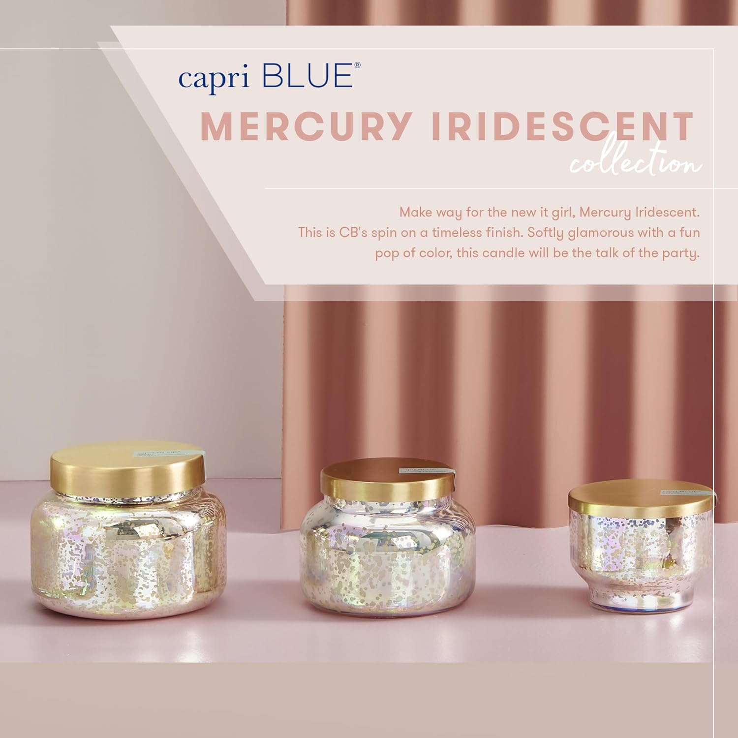 Capri Blue Pineapple Flower Scented Candle 10 oz Iridescent Jar for Home Decor - Image 6