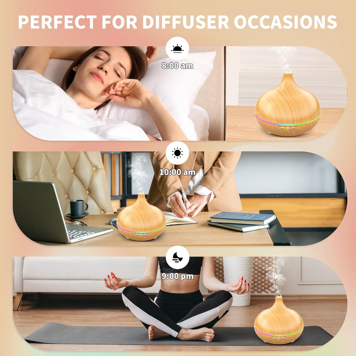 Large Room Cool Mist Aroma Diffuser Humidifier Auto Shut Off 1 Count - Image 5