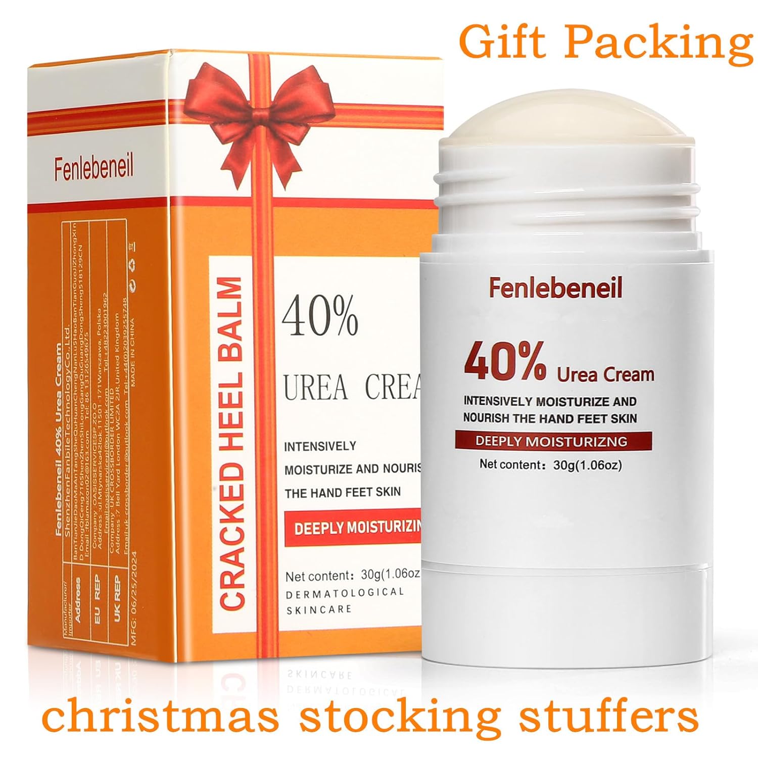 Urea Cream 40 Percent for Foot and Dry Cracked Heel 40% Urea Feet Cream Balm Stick for Foot Hand Moisturizing Feet Hand Care Balm For Women Men 1.06Oz - Image 4