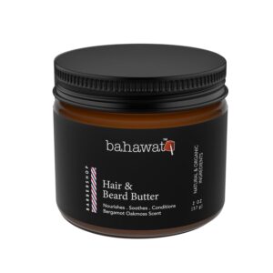 Hair & Beard Butter -Barbershop - Strengthen & Soften Leave in Conditioner – Natural Ingredients | The Best Beard Butter- 2oz- packaging may vary