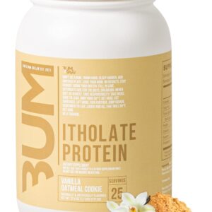 RAW Whey Isolate Protein Powder, Vanilla Oatmeal Cookie (CBUM Itholate Protein) - 100% Grass-Fed Sports Nutrition for Muscle Growth & Recovery - Low-Fat, Low Carb, Naturally Flavored - 25 Servings