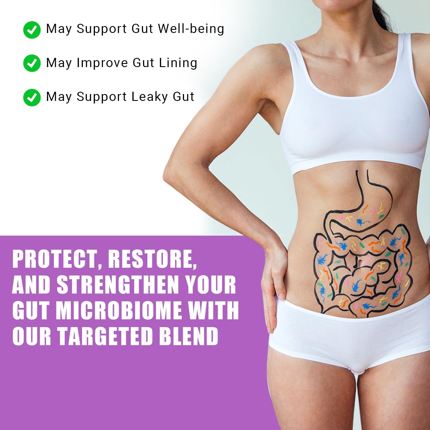 Ancient Bliss 60 Vegan L-Glutamine Capsules Leaky Gut Support - Image 4