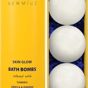 Natural Bath Bombs Luxurious Bath Foam Gift for Dry Skin Hydration Moisturizing Turmeric Arnica Orange Essential Oil Infused for A Blissful Experience