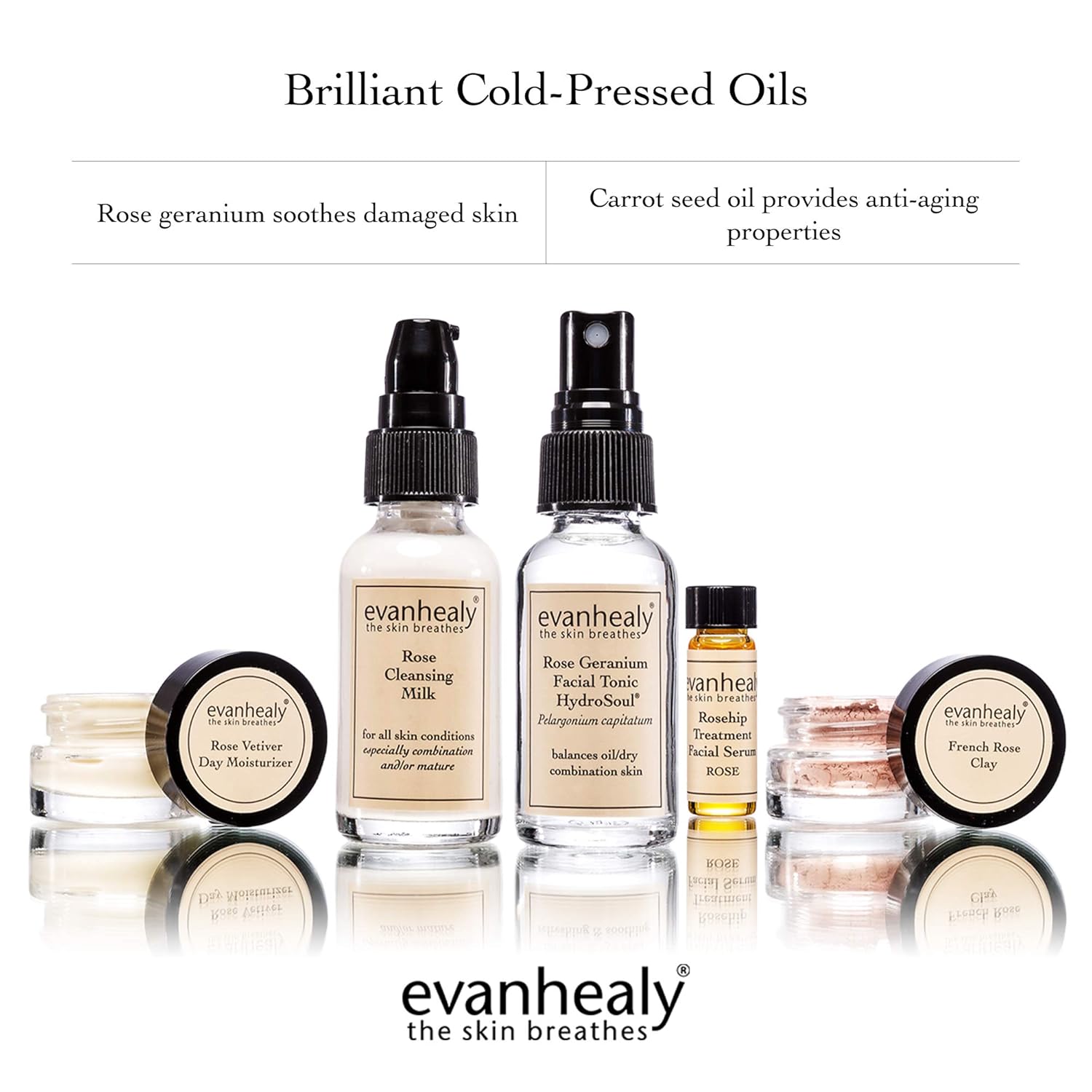 Evanhealy Rose Balancing Ritual 5 Piece Travel Skincare Kit for Combination Skin - Image 5