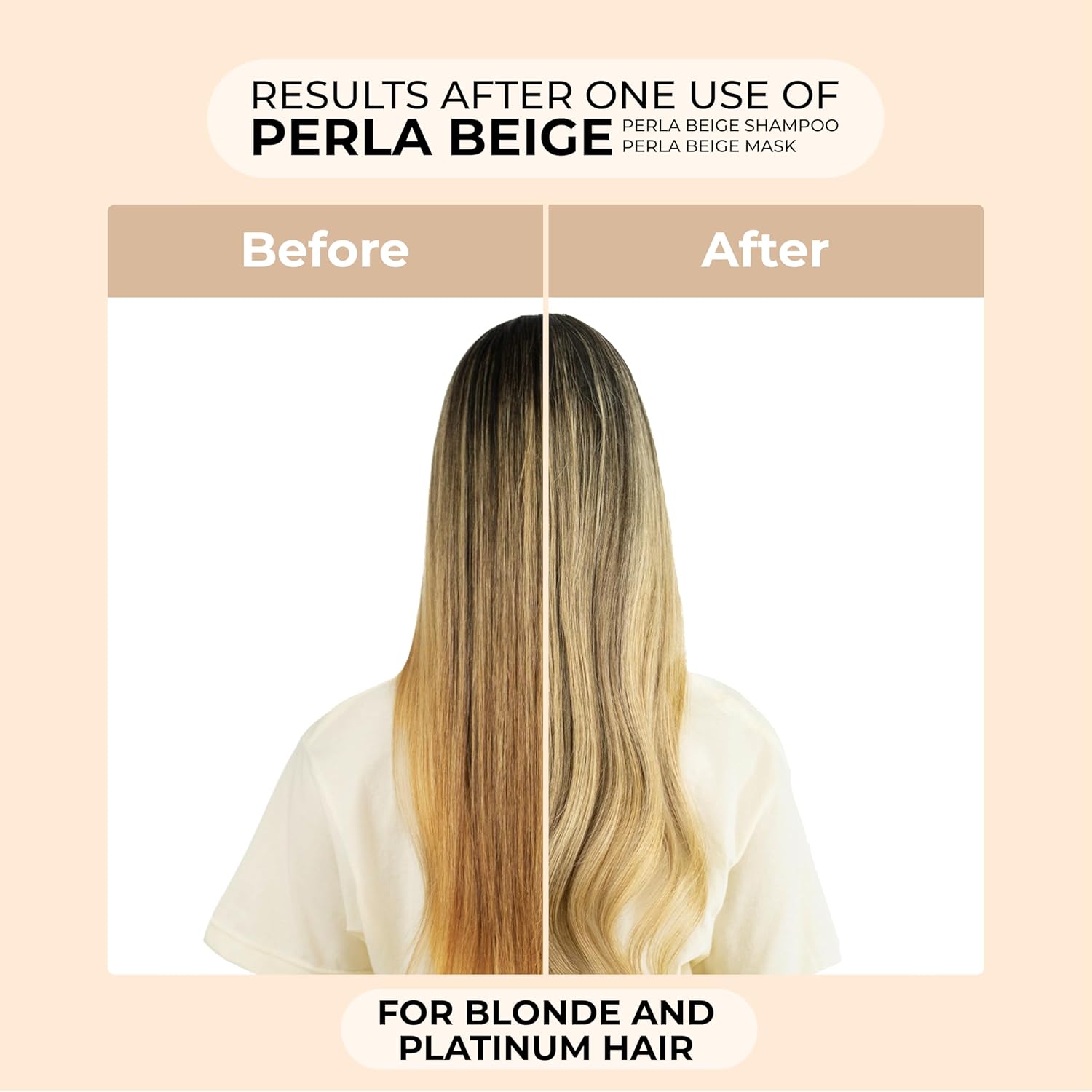 naissant Set Treatment Mask and Argan Oil. Color Care,Hair Intensifier and Damage Repair. Without Salt and Parabens for Blonde Hair (Perla Beige) - Image 3