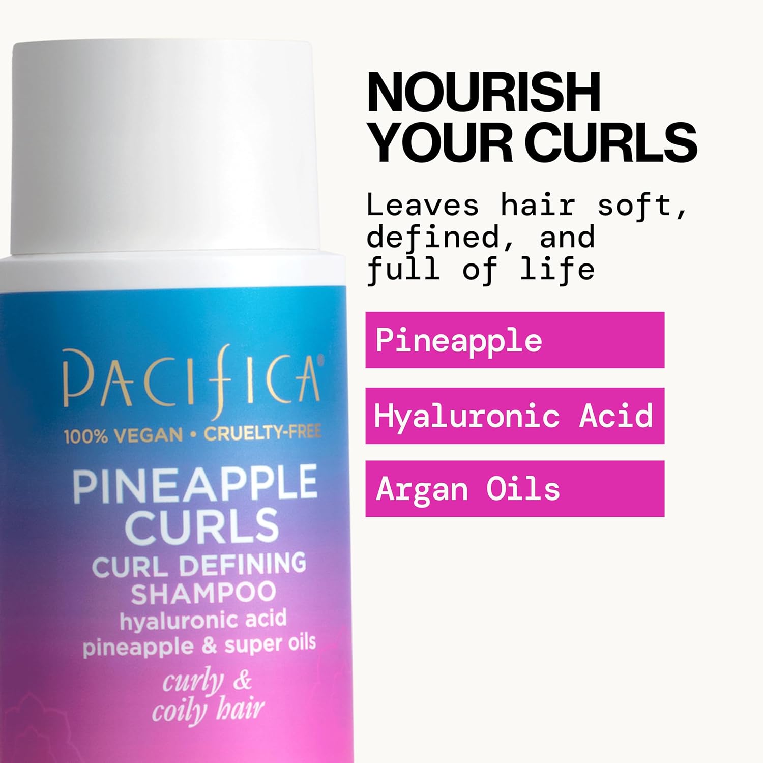 Pacifica Beauty Pineapple Curls Vegan Silicone-Free 3-Step Curly Hair Care Kit - Image 3