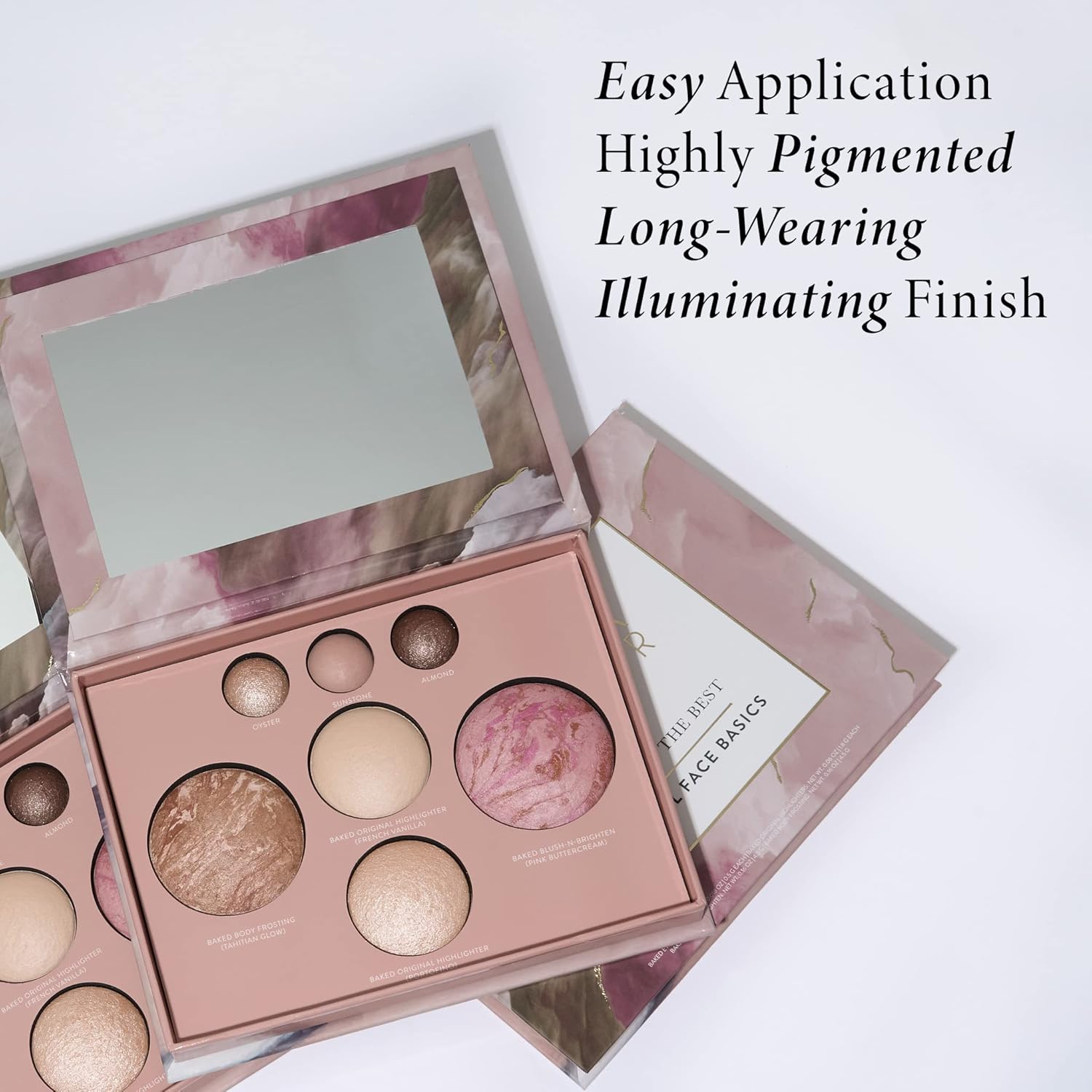 LAURA GELLER NEW YORK The Best of the Best Baked Palette - Full Size - Includes Bronzer, Blush, 2 Highlighters and 3 Eyeshadows - Travel-Friendly - Image 4