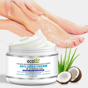 40% Urea Cream Contains Salicylic Acid and Is Suitable for Cracked Heels, Feet, Elbows, and Hands. Foot Cream Is Rich in Hyaluronic Acid, Tea Tree Oil, Etc- 113g/4.0oz