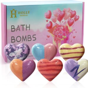 Bath Bombs for Women,Luxury Extra Large Bath Bomb Gift Set with Essential Oil, Handmade SPA Bubble Bath for Relaxing, Bath Gift Set for Women Her,Him, Girls, Wife, Mother,Pack of 6