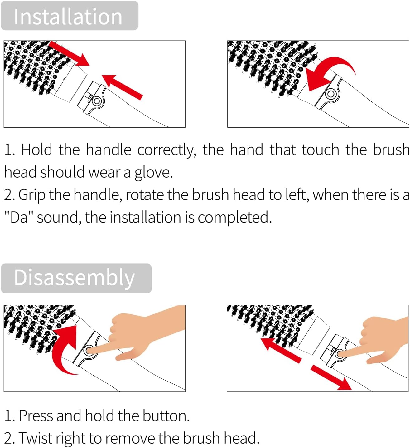 Hair Dryer Brush, Hair Brush Blow Dryer and Volumizer, One-Step Hot Air Brush for Drying, Straightening, Volumizing - Image 5