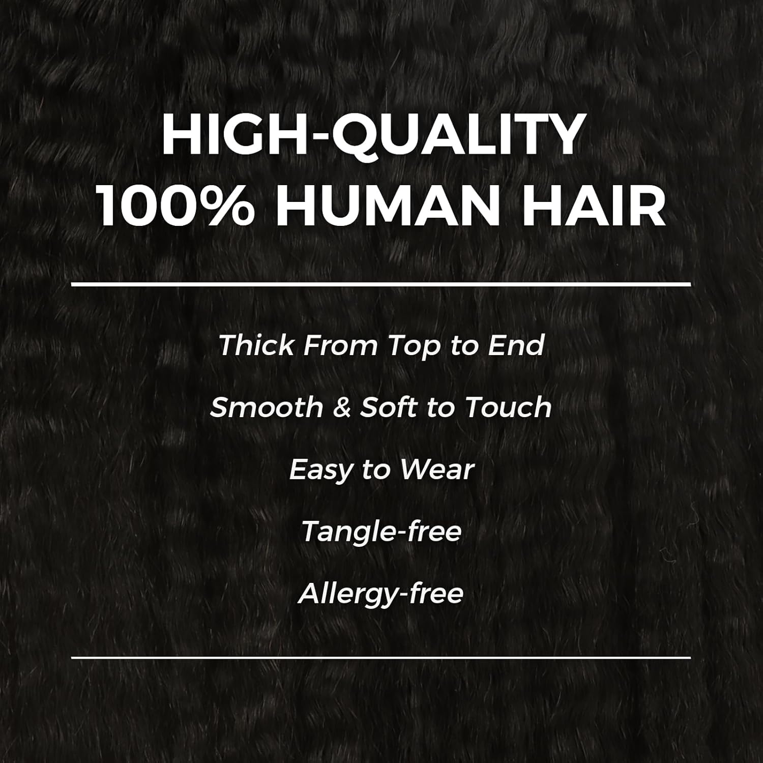 Lashey Clip in Hair Extensions 100% Real Human Hair Kinky Straight Invisi Edge Seamless Clip in Hair Extensions 110g Natural Black 16 Inch Human Hair for Black Women - Image 4