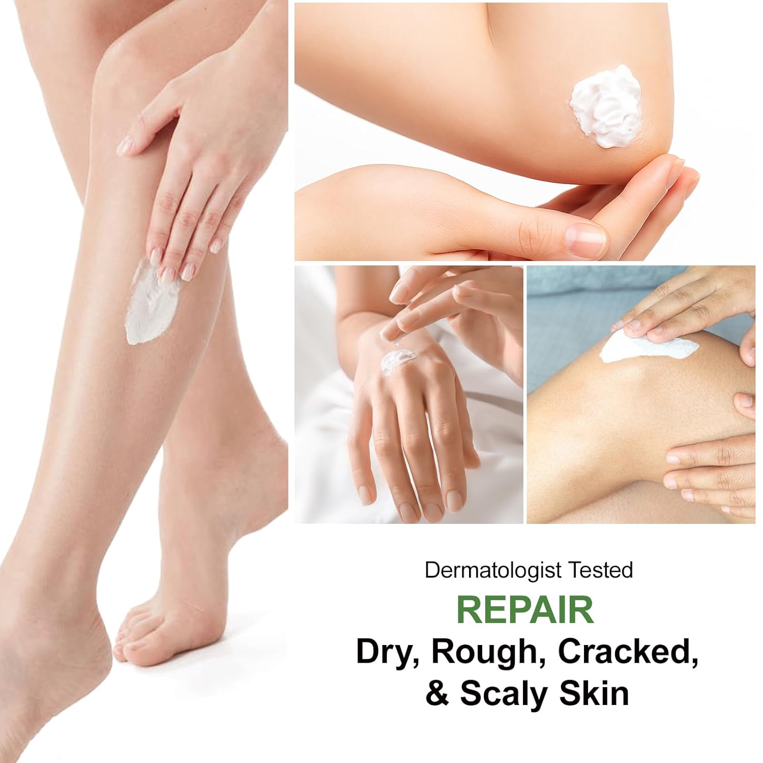 Urea Cream 60 Percent For Feet Maximum Strength Plus Salicylic Acid 2%, Tea Tree Foot Lotion For Dry Feetcracked Heels Treatment Athletes Foot Cream Intensive Repair Foot Moisturizer Care 5.29oz - Image 2