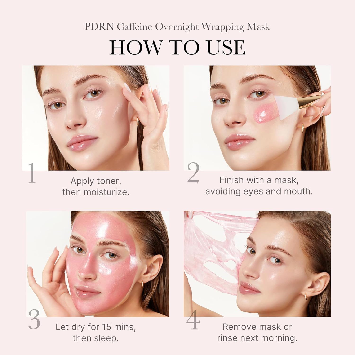 Medicube PDRN Caffeine Overnight Peel-Off Mask 100ml for Firming and Hydration - Image 5