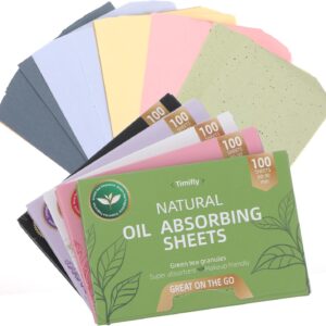 Hpmjz Oil Blotting Sheets 5 PCS (500 Counts) Oily Control Skin Paper Oil Absorbing Sheets 5 Scents Oily Control Film for Makeup Face Cheek Forehead Chin