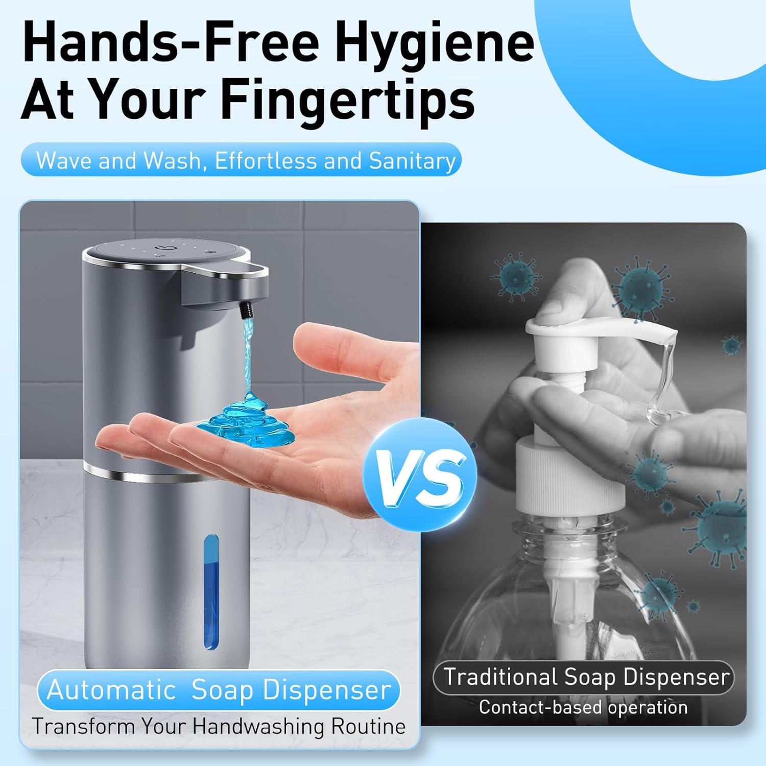 Automatic Touchless Liquid Soap Dispenser 4 Adjustable Levels for Kitchen Bathroom - Image 5