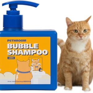 [PETHROOM] Premium Cat Silky Shampoo & Conditioning | Strengthen Skin Barrier, Hypoallergenic, Tear-Free, Fragrance-Free, Deep-Cleansing, Itch Relief, Moisturizing, Remove Odors
