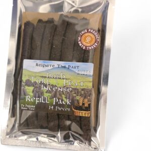Irish Turf/Peat Incense Refill Pack - 14 Piece - The Authentic Smell of Ancient Ireland - Irish Gift Idea Made in Ireland