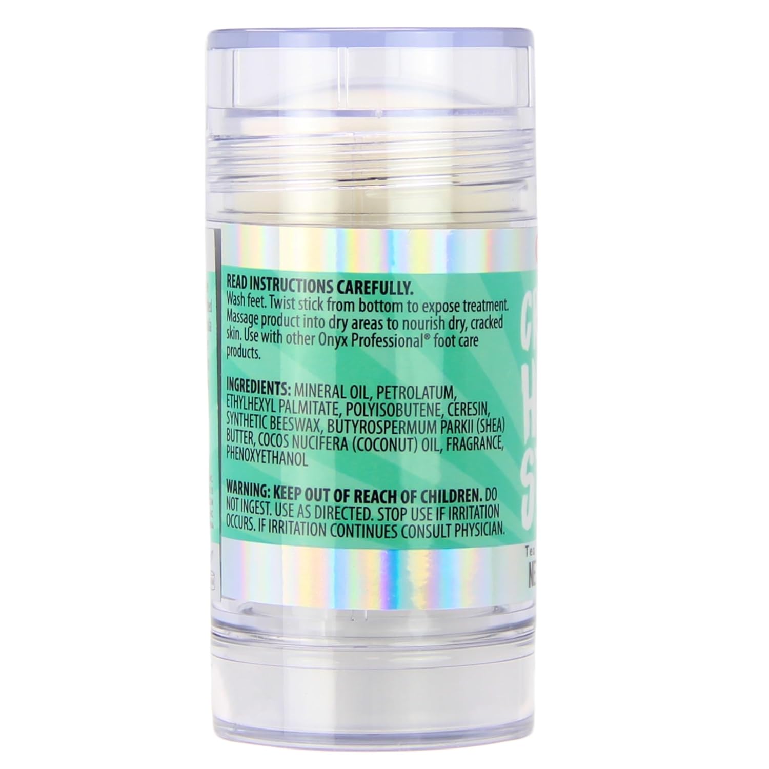 Onyx Professional Cracked Heel Repair Balm Stick(2 Pack)Dry Cracked Feet Treatment,Moisturizing Heel Balm Rolls On So No Mess Like Foot Cream or Foot Lotion, Rescues Cracked Feet,Tea Tree Scent Clear - Image 2