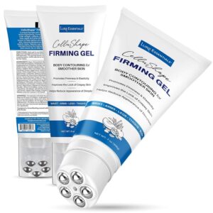 Lure Essentials Lift and Firm Serum Gel – Helps Reduce The Appearance of Cellulite on Thighs and Butt, Works Fast for Flat Belly Firming, Stomach, Neck and Chest (Gel + Massager)