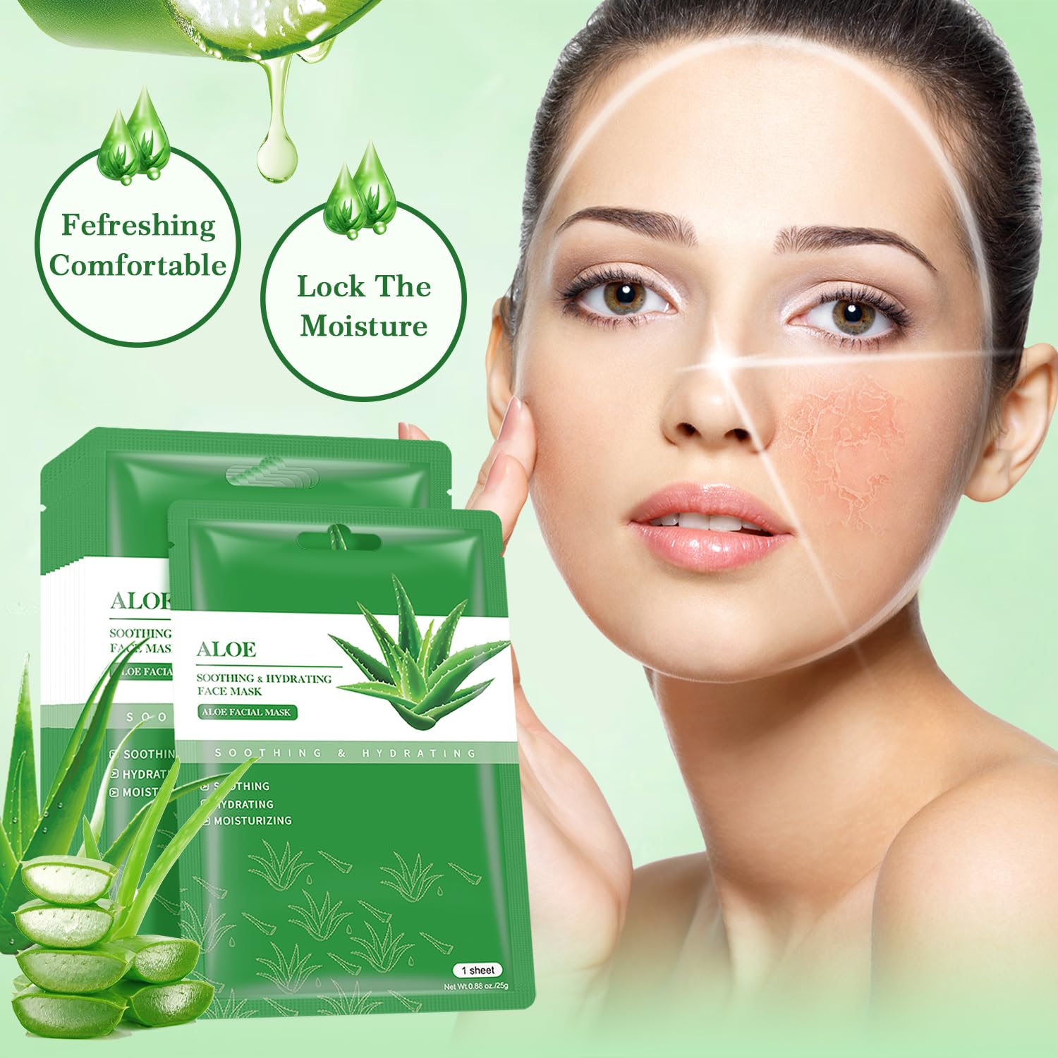 Gentle Vitamin C Retinol Aloe Vera Exfoliating Face Scrub, 6 oz Deep Cleansing Cream - Image 8