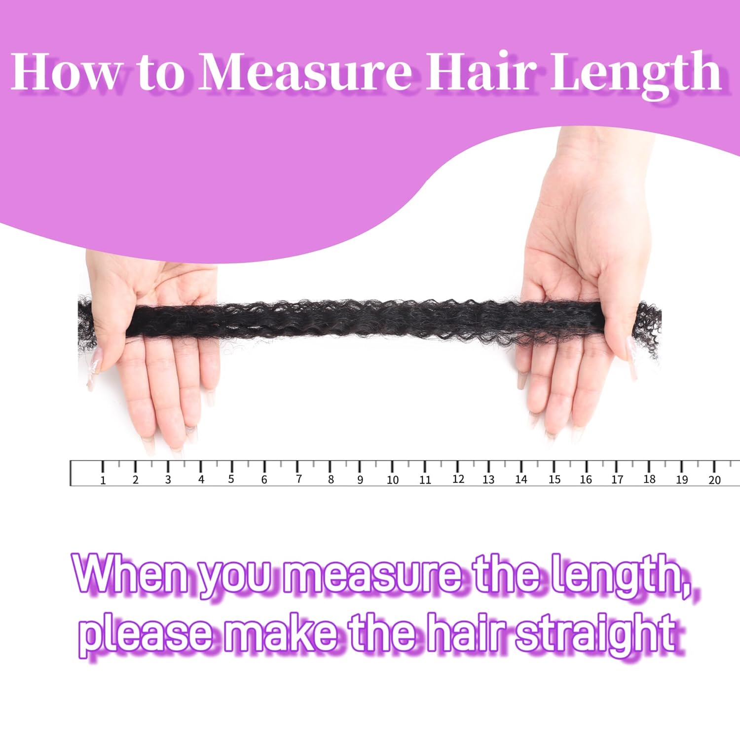 Afro Kinkys Bulk Human Hair 14 Inch 45g±5g/Pack for Dreadlock Extensions,Repair Locs, Twists and Braids Afro Kinky Curly bulk 100% Human Hair Natural Black Color (Natural Black, 14 inch) - Image 5