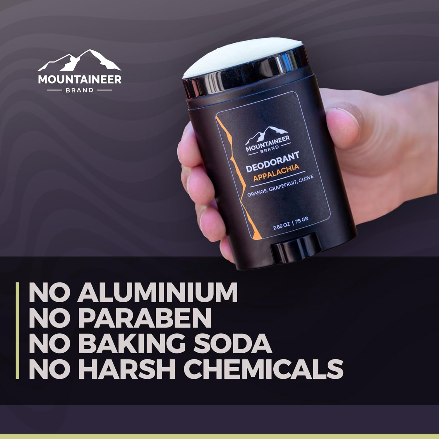 Mountaineer Brand Natural Aluminum-Free Deodorant Stick 2.5 oz Smokey Bourbon Scent - Image 5