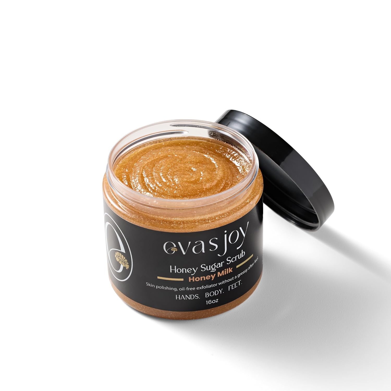Evaโs Joy Honey Milk Sugar Scrub, Hydrating & Exfoliating, Moisturizing & Skin-Smoothing, Reduces Rough Patches, Gentle Body Scrub, 16 oz - Image 7