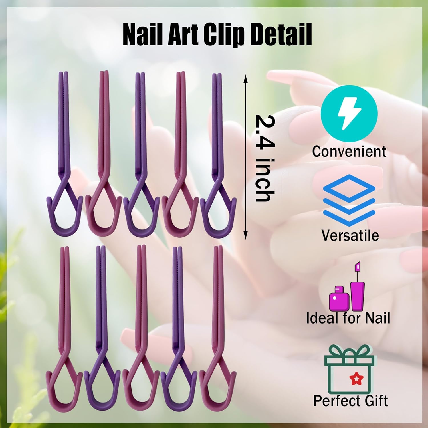 Nail Polish Protector for Fingers - 10pcs Nail Art Clip Protector Easy Self-Doing Nail Accessories for Painting - Image 2