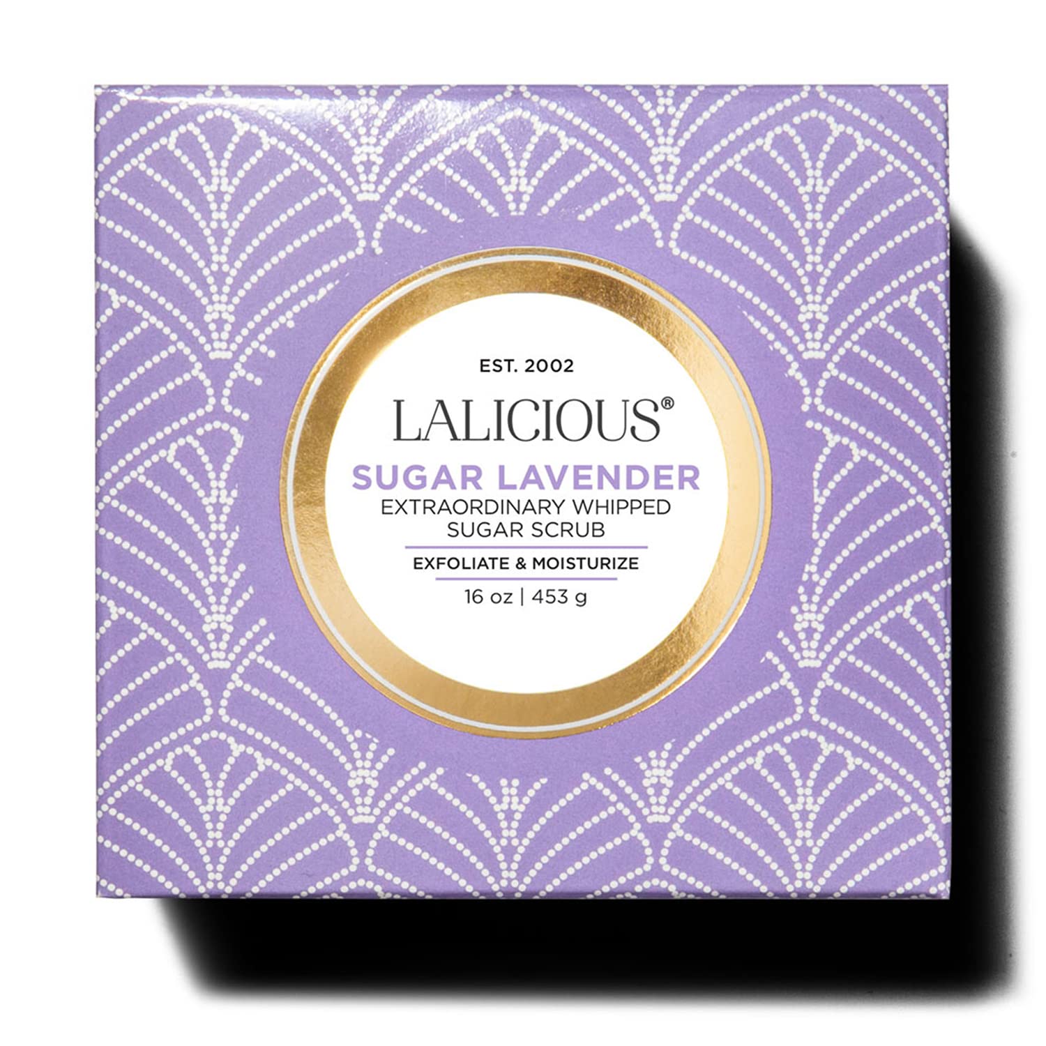 LALICIOUS Sugar Lavender Body Scrub 16oz Exfoliating Moisturizing Paraben-Free New - Image 2