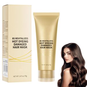 8s Revitalizes Hot Dyeing Damaged Hair Mask, Professional Keratin Treatment,No-Wash Daily Conditioner for Dye Repair Conditioner - 70 ml