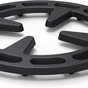 4.75inch Gas Ring Reducer, Bottom Uniform Heating, Iron, Black, for Smaller Cookware Like Pans, Coffee Pots, Teapot, Omelet Pan