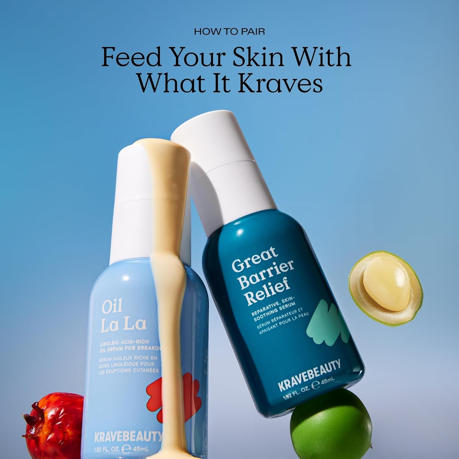 KraveBeauty Great Barrier Relief, Soothing Skin Barrier Repair Serum, Contains Tamanu Oil to Soothe and Calm Redness, For All Skin Types, Vegan & Cruelty Free, 1.52 fl oz - Image 9