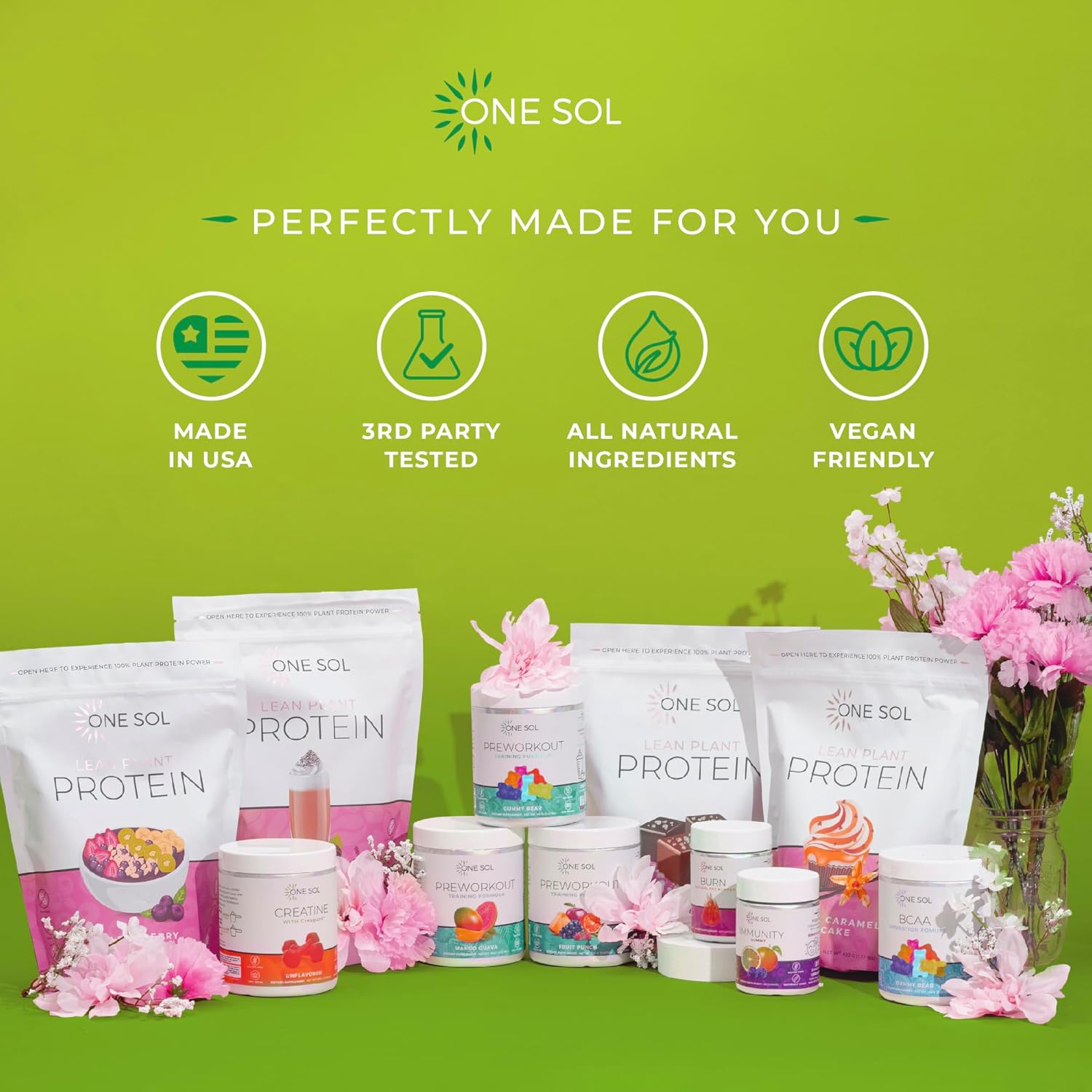 One Sol Greens, Super Greens Powder to Reduce Bloating & Improve Gut Health, Superfood Fresh Bloom Organic Greens Blend Juice & Smoothie Mix, Pre & Probiotic with Digestive Enzymes, Vegan & Soy Free - Image 7