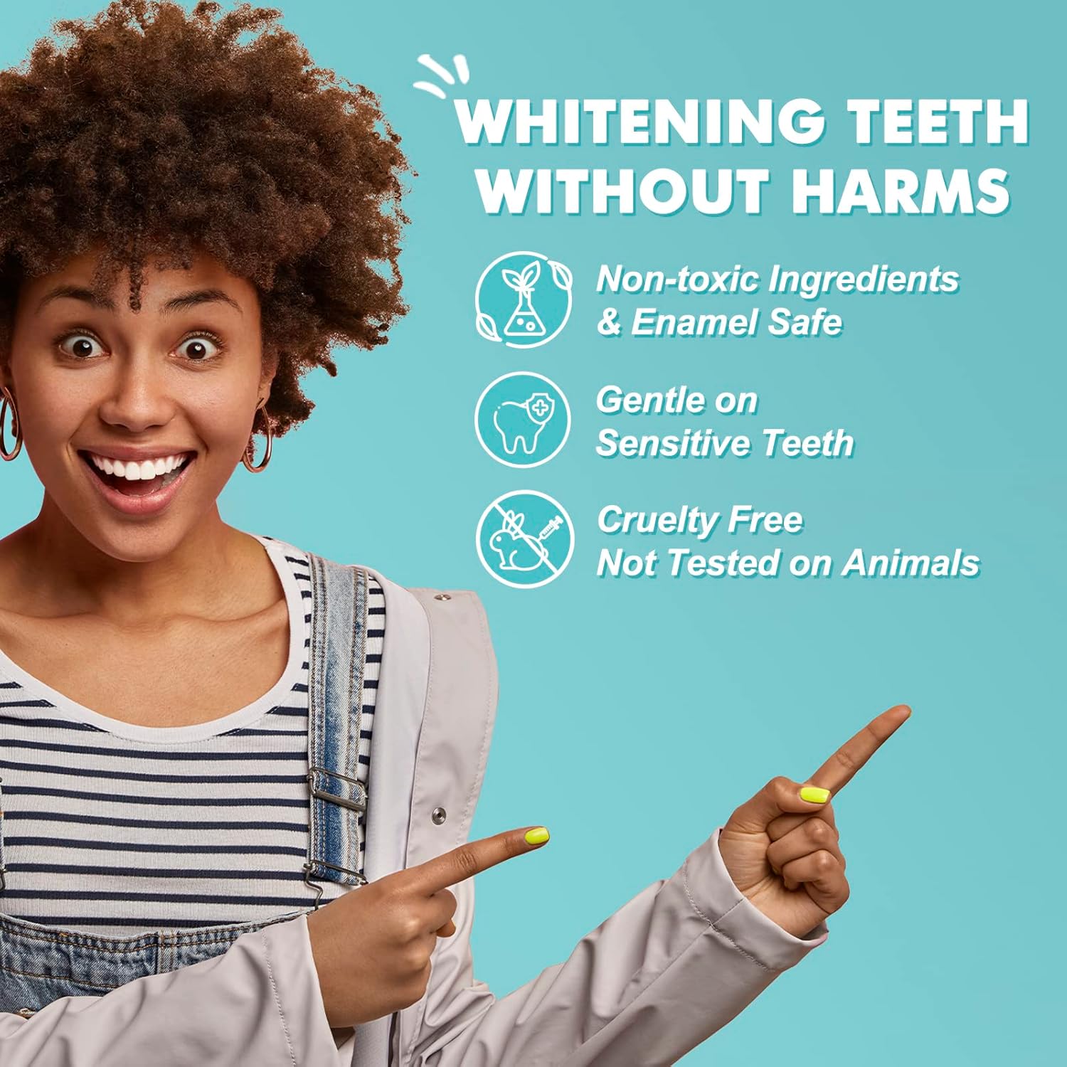 Teeth Whitening Strips 14 Treatments Kit - Sensitive Teeth Whitener, Enamel Safe, Deep Stains Removal, Dentist Recommended, Fast Results Without The Harm - 28 Strips - Image 3