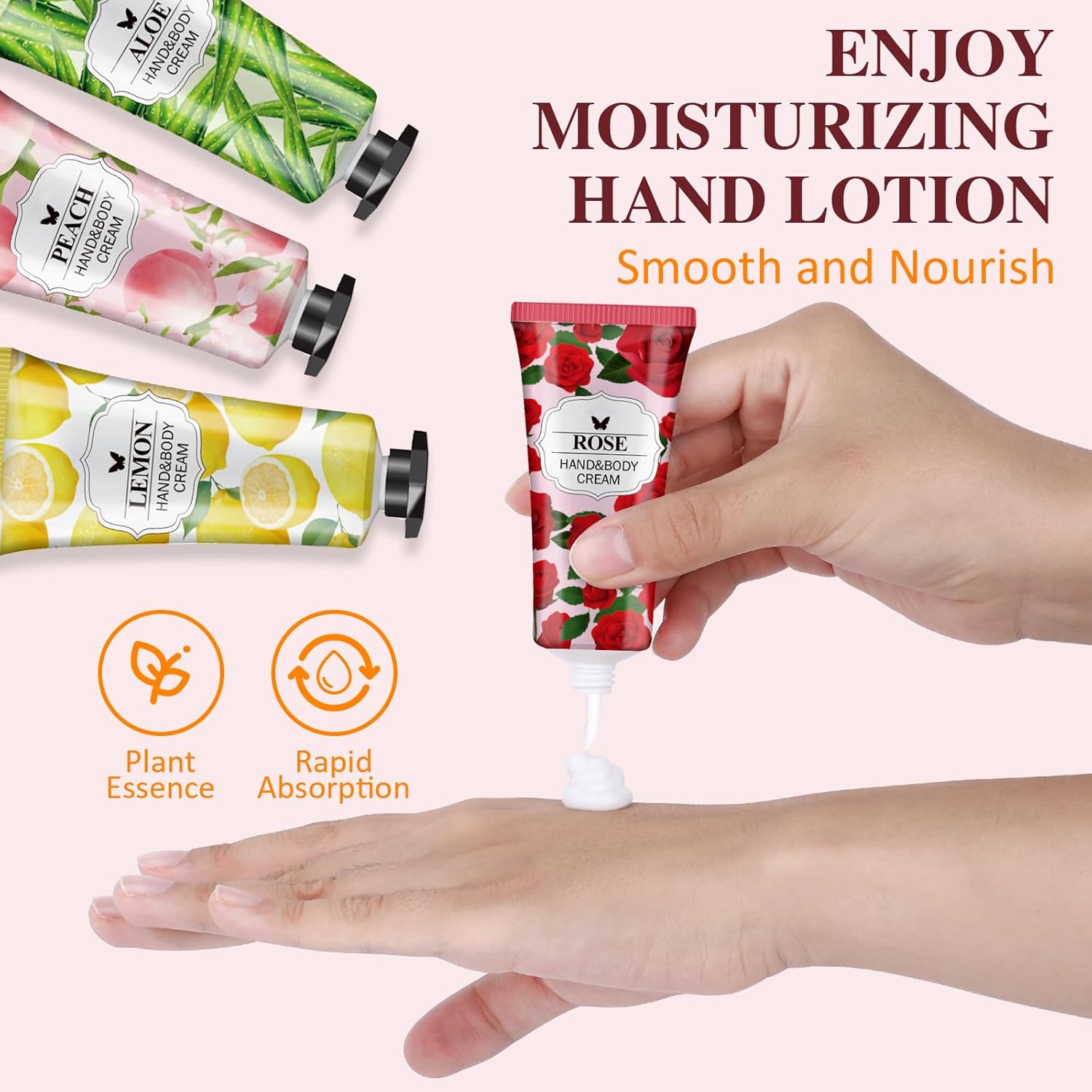 VESPRO 56-Pack Travel Size Hand Cream Gift Set for Women Dry Cracked Hands - Image 5