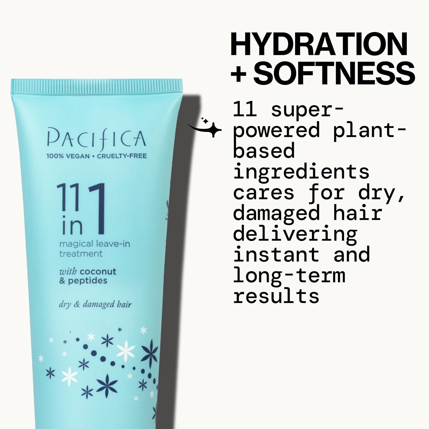 Pacifica Leave In Conditioner - 11 in 1 Magical Hair Treatment - Strengthen & Repair Damaged Hair - Deep Conditioning for Dry Hair Adds Shine & Anti-Frizz for Straight, Wavy & Curly Hair Care, Vegan - Image 3
