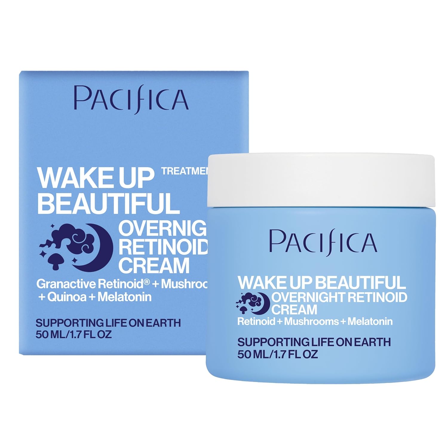 Pacifica Wake Up Beautiful Retinoid Night Cream – Overnight Anti-Aging Moisturizer with Hyaluronic Acid & Melatonin, Reduces Wrinkles & Fine Lines, Hydrating and Gentle for Dry or Mature Skin, Vegan - Image 16