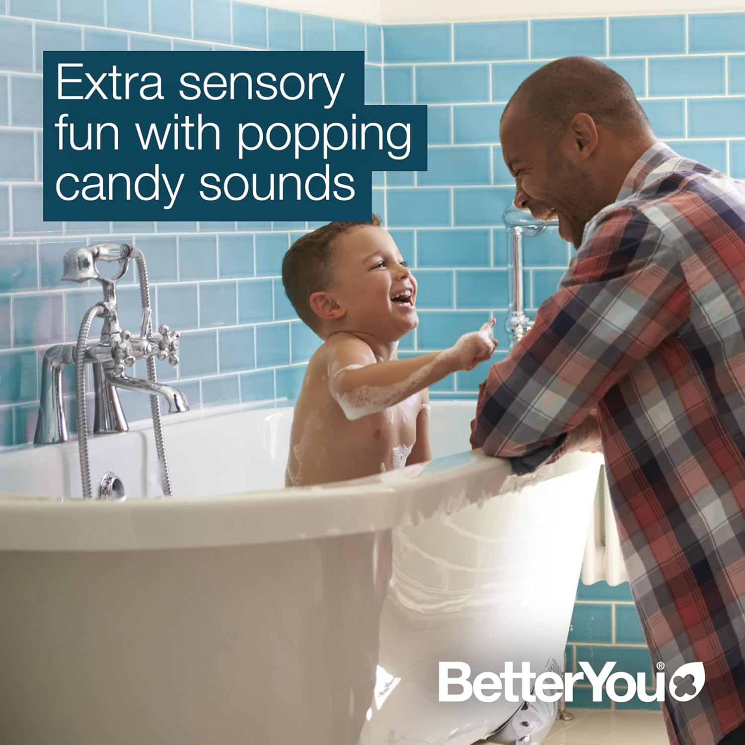 BetterYou Magnesium Sleep Kid’s Bath Flakes 1.6 lb with Popping Candy Lavender - Image 4