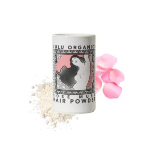 All Natural Dry Shampoo and Hair Powder- Paraben Free, Talc Free Powder, Ideal for Oily Hair and Every Hair Color, Travel Size Dry Shampoo, Rose Musk, 1 oz