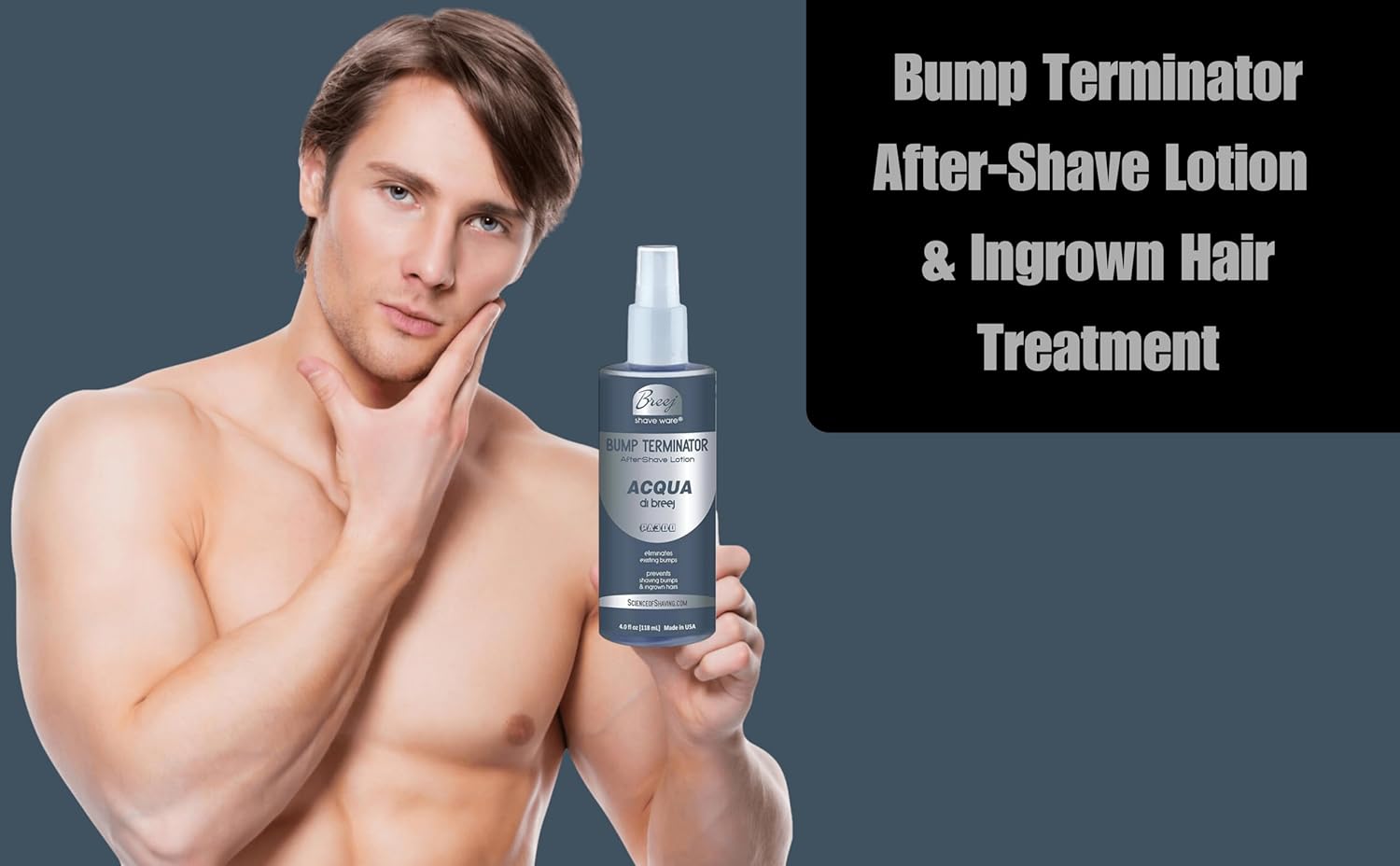 Razor Bumps and Ingrown Hair Treatment | Ingrown Hair Serum & Razor Bump Treatment for Men | Ingrown Hair Exfoliator & After shave Bump Treatment (ACQUA DI BREEJ PA300)