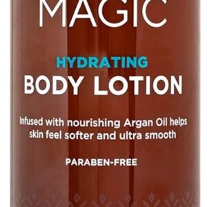 Argan Magic Hydrating Body Lotion with Argan Oil & Shea Butter for Dry Skin - Nourishes Skin, Restores Moisture, Smooths & Softens | Non-Greasy Formula | Paraben Free (32 oz)